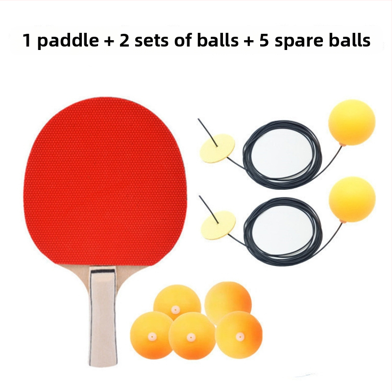 Rippuv laua-tennis treener - üksikmängija iseseisev treeningseade, PP-materjal, hõljuv treeningpall silmade treenimiseks lastele