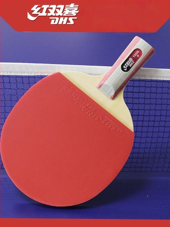 Dhs stalo teniso raketė — gryna mediena, klijus atspari guma, horizontinis smūgis, vienas komplektas