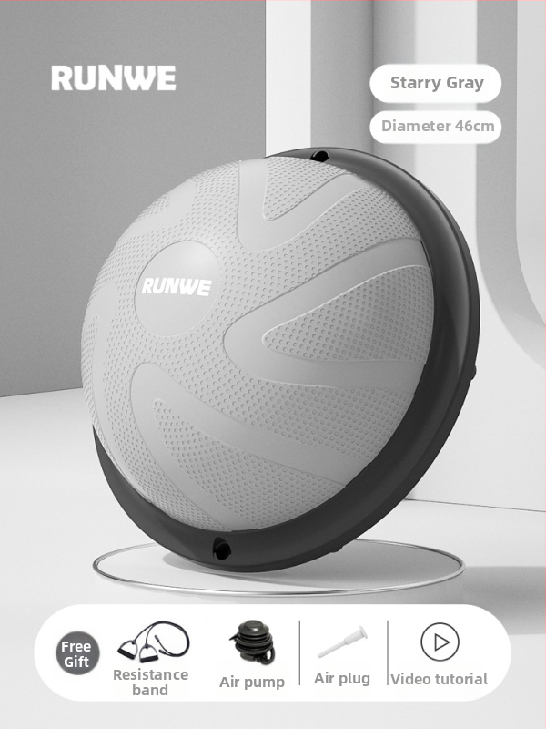 Longway Wave Speed Ball - pripučiama PVC fitneso kamuolys namų naudojimui, Pilates ir pusiausvyros treniruotėms, 5 kg