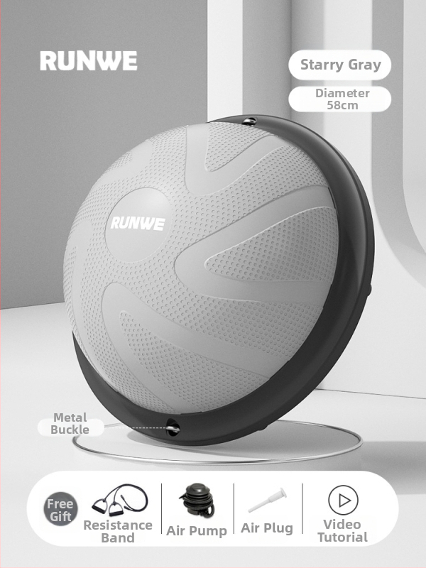 Longway Wave Speed Ball - pripučiama PVC fitneso kamuolys namų naudojimui, Pilates ir pusiausvyros treniruotėms, 5 kg