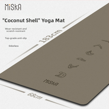 Covoraș de yoga din PU și cauciuc natural, model geometric, grosime 5 mm, greutate 3000 g, cu procesare și personalizare