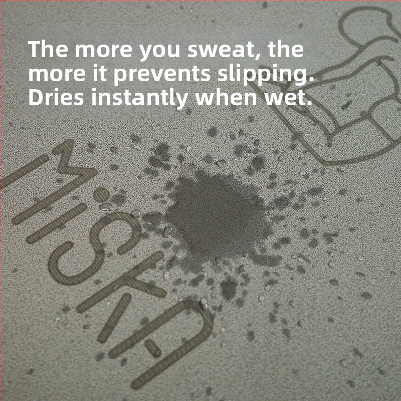 Covoraș de yoga din PU și cauciuc natural, model geometric, grosime 5 mm, greutate 3000 g, cu procesare și personalizare