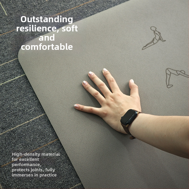 Covoraș de yoga din PU și cauciuc natural, model geometric, grosime 5 mm, greutate 3000 g, cu procesare și personalizare