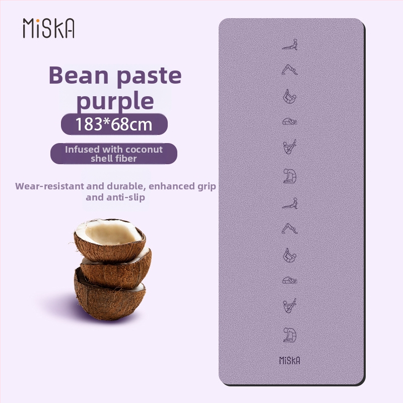 Covoraș de yoga din PU și cauciuc natural, model geometric, grosime 5 mm, greutate 3000 g, cu procesare și personalizare