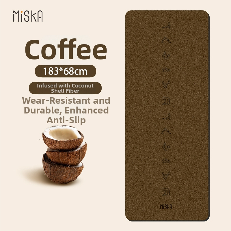 Covoraș de yoga din PU și cauciuc natural, model geometric, grosime 5 mm, greutate 3000 g, cu procesare și personalizare