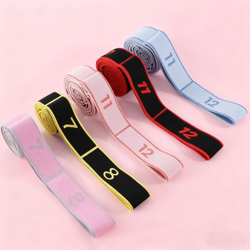 Lancini Jogos elastinė juosta – poliesterio medvilnės mišinys, Pilates treniruotėms, segmentuotas pasipriešinimas