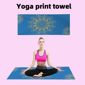 Mikropluošto sporto jogos rankšluostis, 280 g, pritaikomas su logotipu, logotipo spauda galimas, greitas džiūvimas, lengvas, drėgmės sugėrimas