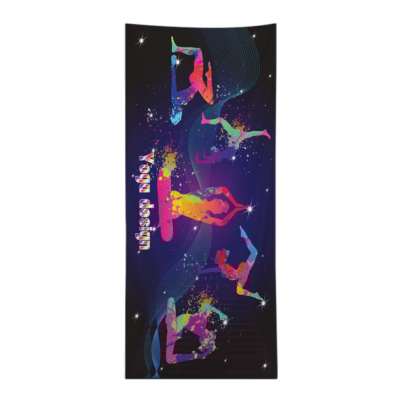 Mikropluošto sporto jogos rankšluostis, 280 g, pritaikomas su logotipu, logotipo spauda galimas, greitas džiūvimas, lengvas, drėgmės sugėrimas