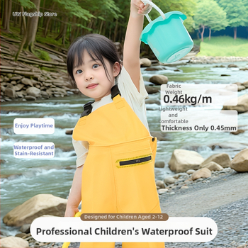 Vaikų atsparūs vandeniui žvejybos drabužiai su vienos dalies waders, unisex, vasara–ruduo, audinys 20213