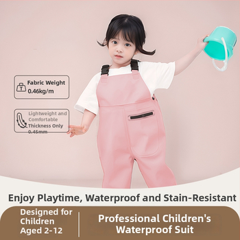 Vaikų atsparūs vandeniui žvejybos drabužiai su vienos dalies waders, unisex, vasara–ruduo, audinys 20213