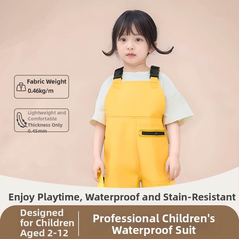 Детски водоустойчив риболовен гащеризон с едночастов дизайн, унисекс, за лято и есен, плат 20213