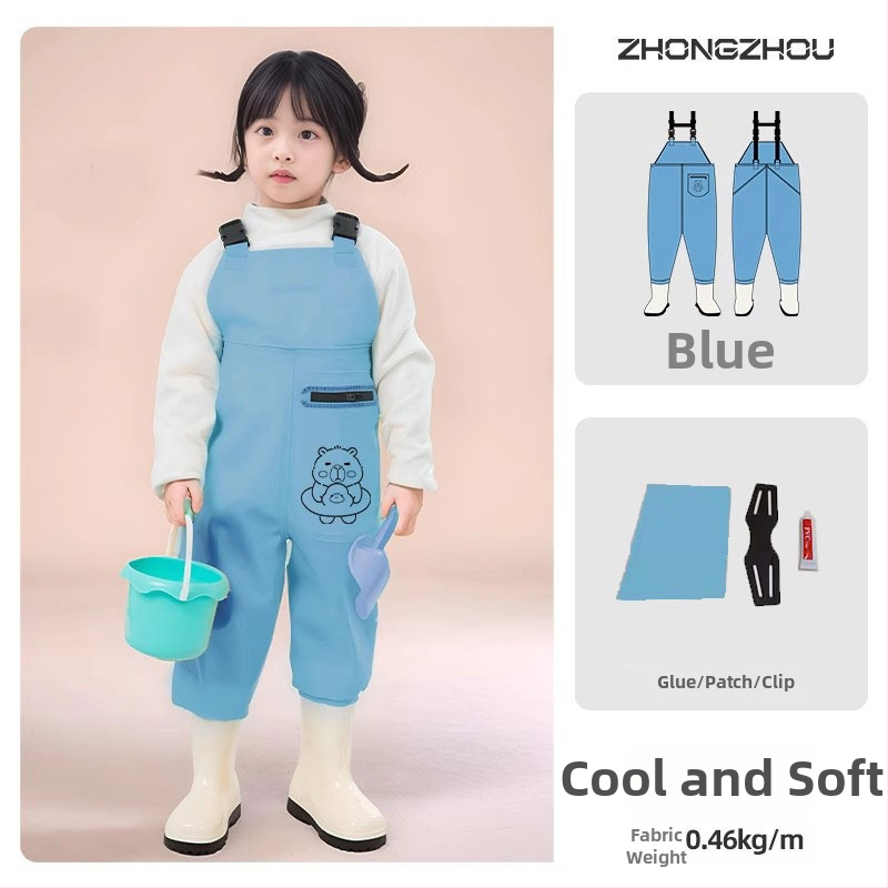 Vaikų atsparūs vandeniui žvejybos drabužiai su vienos dalies waders, unisex, vasara–ruduo, audinys 20213