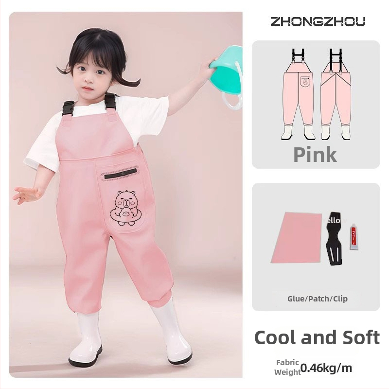 Vaikų atsparūs vandeniui žvejybos drabužiai su vienos dalies waders, unisex, vasara–ruduo, audinys 20213