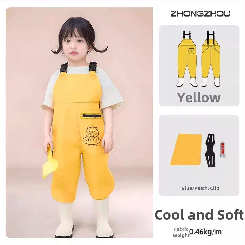 Vaikų atsparūs vandeniui žvejybos drabužiai su vienos dalies waders, unisex, vasara–ruduo, audinys 20213