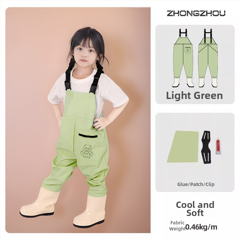 Vaikų atsparūs vandeniui žvejybos drabužiai su vienos dalies waders, unisex, vasara–ruduo, audinys 20213