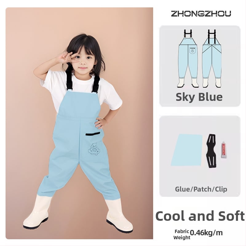 Vaikų atsparūs vandeniui žvejybos drabužiai su vienos dalies waders, unisex, vasara–ruduo, audinys 20213