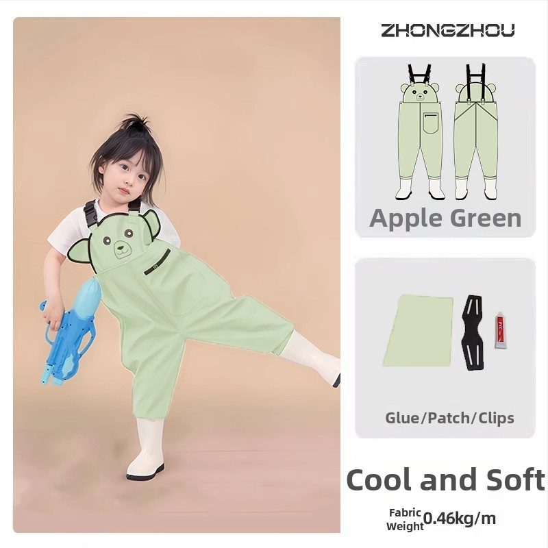 Vaikų atsparūs vandeniui žvejybos drabužiai su vienos dalies waders, unisex, vasara–ruduo, audinys 20213