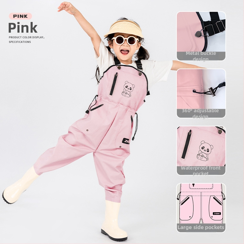 Vaikų atsparūs vandeniui žvejybos drabužiai su vienos dalies waders, unisex, vasara–ruduo, audinys 20213