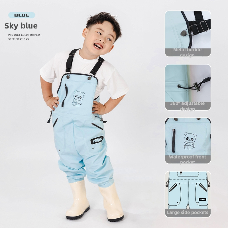 Vaikų atsparūs vandeniui žvejybos drabužiai su vienos dalies waders, unisex, vasara–ruduo, audinys 20213