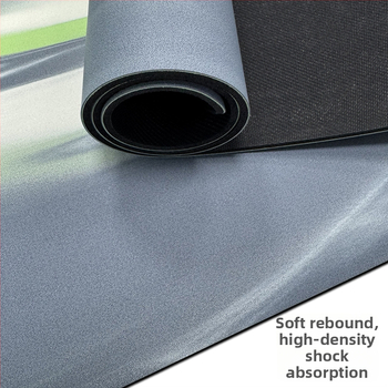 Йога постелка от матово PU и естествен каучук, нехлъзгаща повърхност, модел с ивици, тегло 2,9 кг, дебелина 5 мм