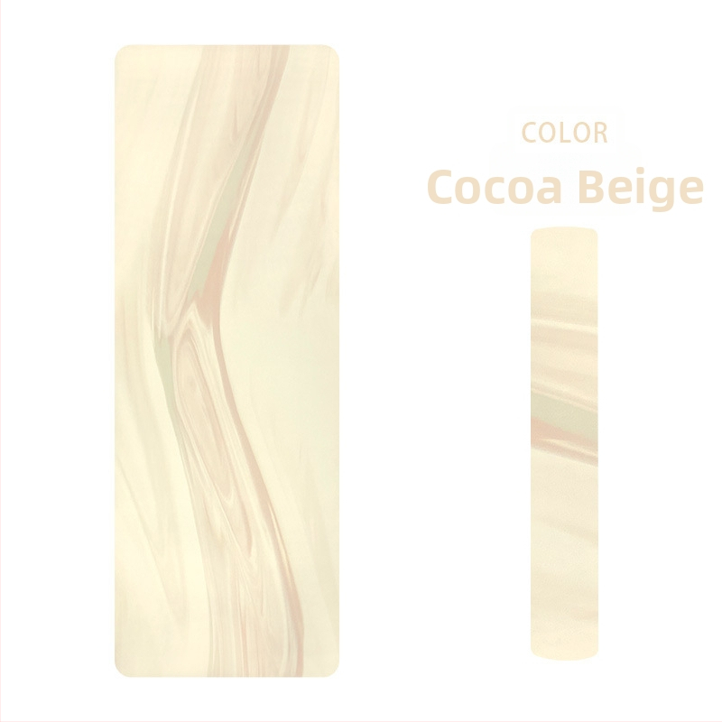 Йога постелка от матово PU и естествен каучук, нехлъзгаща повърхност, модел с ивици, тегло 2,9 кг, дебелина 5 мм