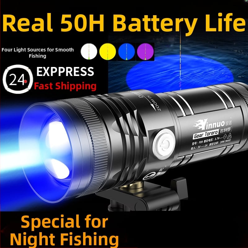 Yinnuo επαναφορτιζόμενος LED λαμπτήρας νυχτερινού ψαρέματος