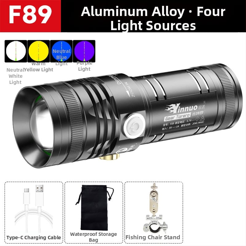 Yinnuo επαναφορτιζόμενος LED λαμπτήρας νυχτερινού ψαρέματος