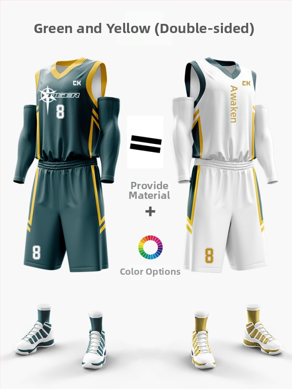 Korvpalliriietuse komplekt kahepoolsest digitaalsest trükist, unisex, suvi, varrukateta, V-kaelus, kiire kuivamine, hingav