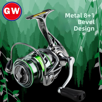 Guangwei sukimą ritė, 8+1 guolių, priekinis stabdys, metalinė spole