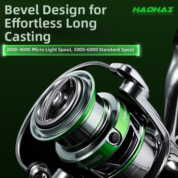 Guangwei sukimą ritė, 8+1 guolių, priekinis stabdys, metalinė spole