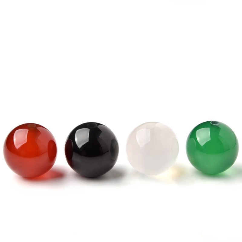 Akatne slobodne perle, polirane okrugle perle, komponente za narukvicu, Dianrun Jewelry