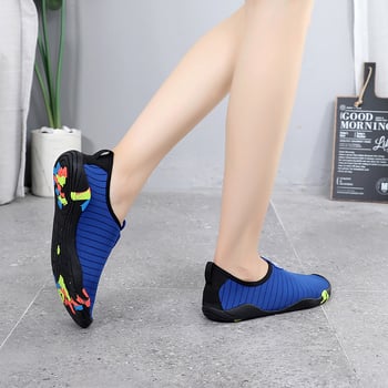 Uniszex vízisport cipő strandhoz és vízi sportokra – csúszásmentes gumitalp, Lycra Stretch felsőrész, belső mikro-szálas anyag, középmagas felső rész, varrott kivitel