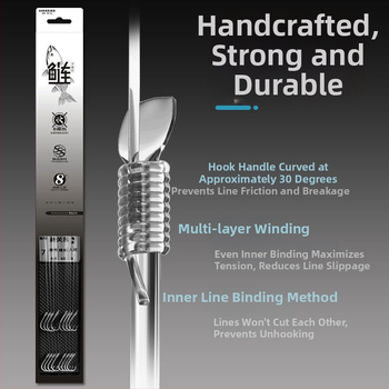 Podlinijska linija za ribolov Yuno Seiko, najlon, snažnija, 8 kom. u kutiji, ribolovna linija