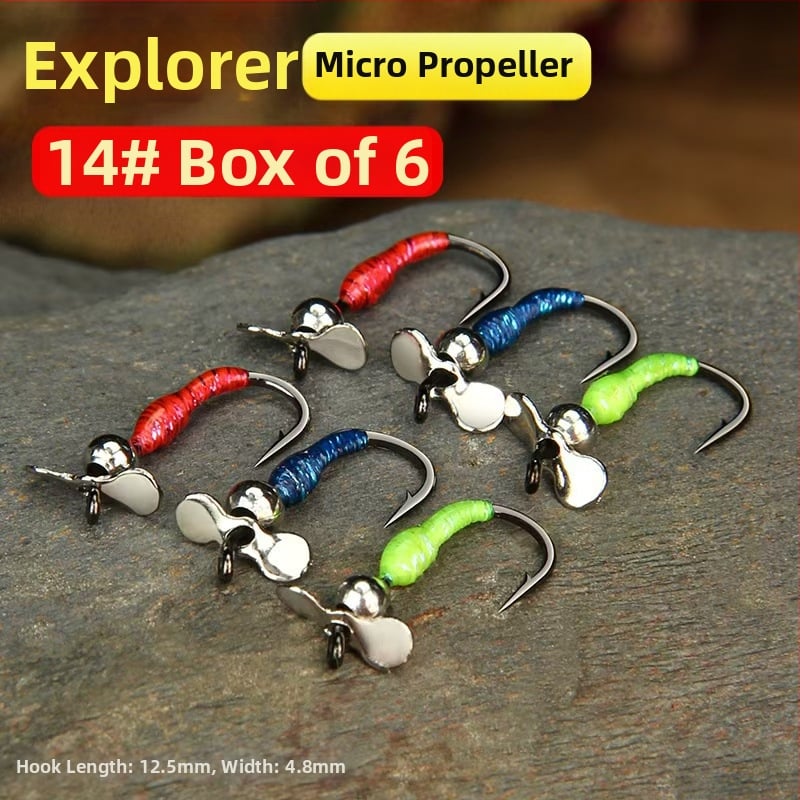 Xiaoqi family flies Viengubas kabliukas Nr 16, 100 vnt dėžutėje