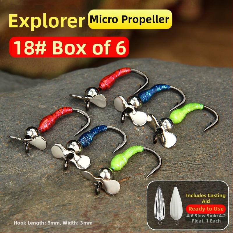 Xiaoqi family flies Viengubas kabliukas Nr 16, 100 vnt dėžutėje