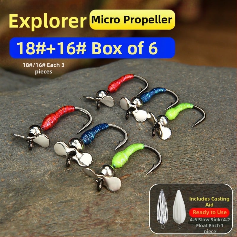 Xiaoqi family flies Viengubas kabliukas Nr 16, 100 vnt dėžutėje