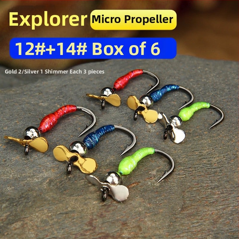 Xiaoqi family flies Viengubas kabliukas Nr 16, 100 vnt dėžutėje