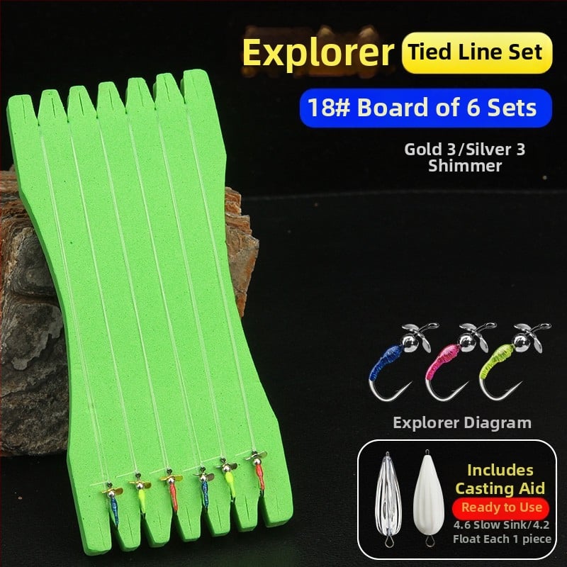 Xiaoqi family flies Viengubas kabliukas Nr 16, 100 vnt dėžutėje