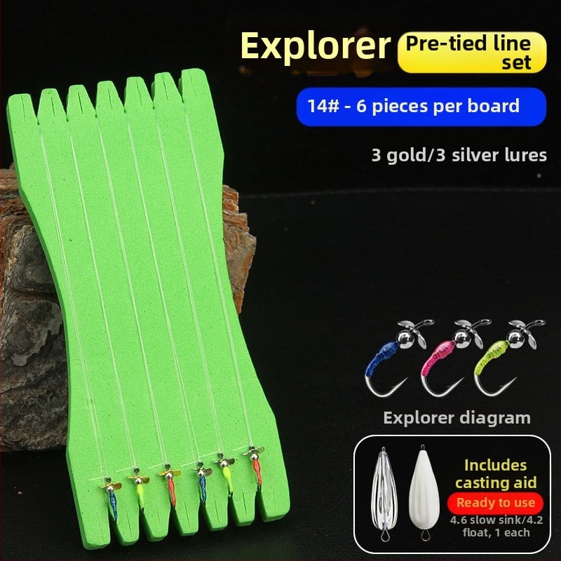 Xiaoqi family flies Viengubas kabliukas Nr 16, 100 vnt dėžutėje