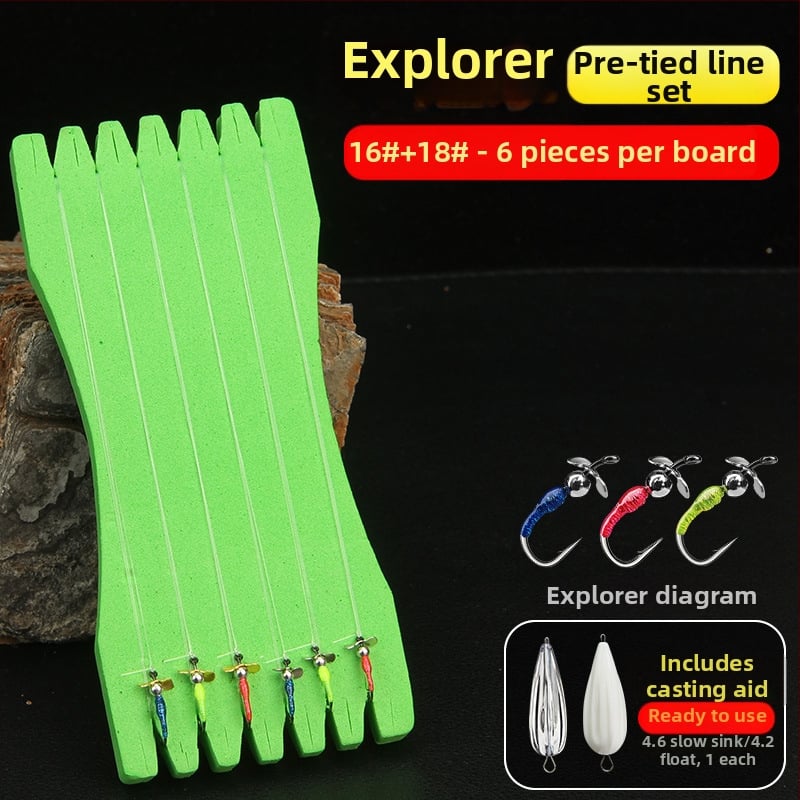 Xiaoqi family flies Viengubas kabliukas Nr 16, 100 vnt dėžutėje