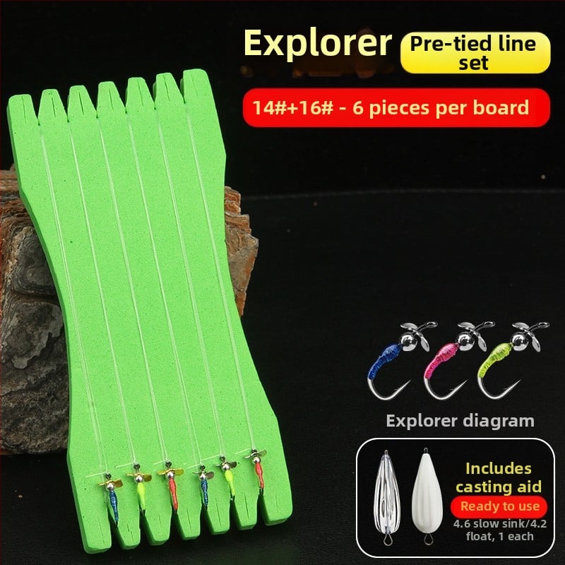 Xiaoqi family flies Viengubas kabliukas Nr 16, 100 vnt dėžutėje