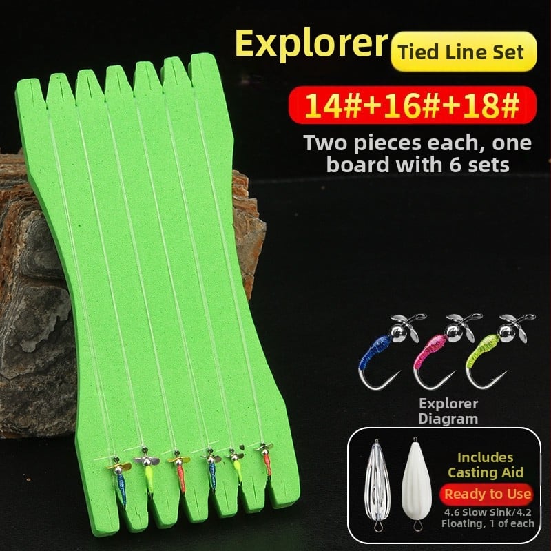 Xiaoqi family flies Viengubas kabliukas Nr 16, 100 vnt dėžutėje