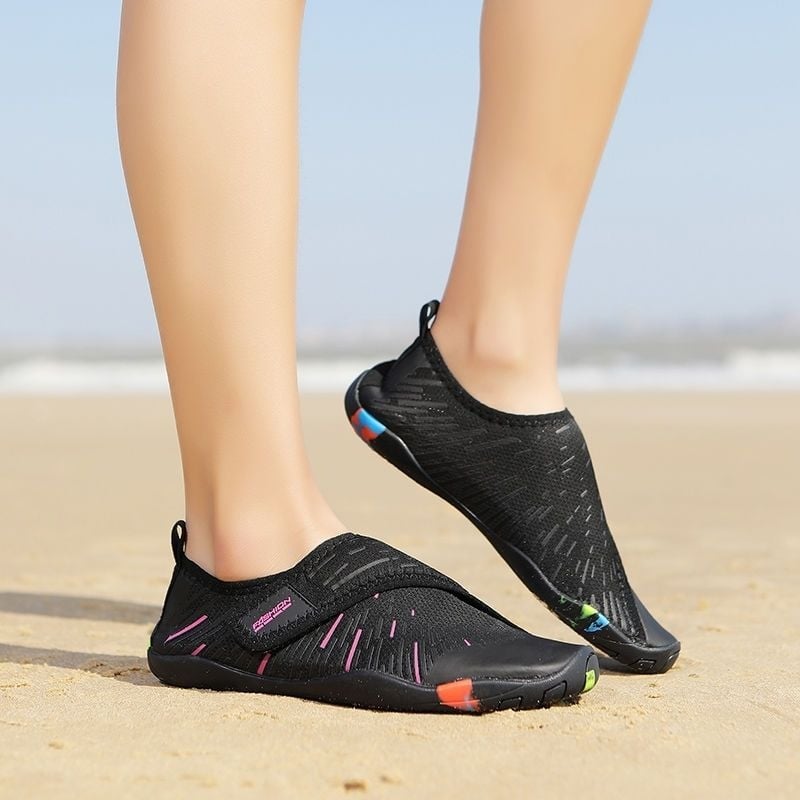 Vízi cipő — Gyorsan száradó, csúszásmentes, lélegző felső rész, elasztikus textil felsőrész, vulkanizált talp
