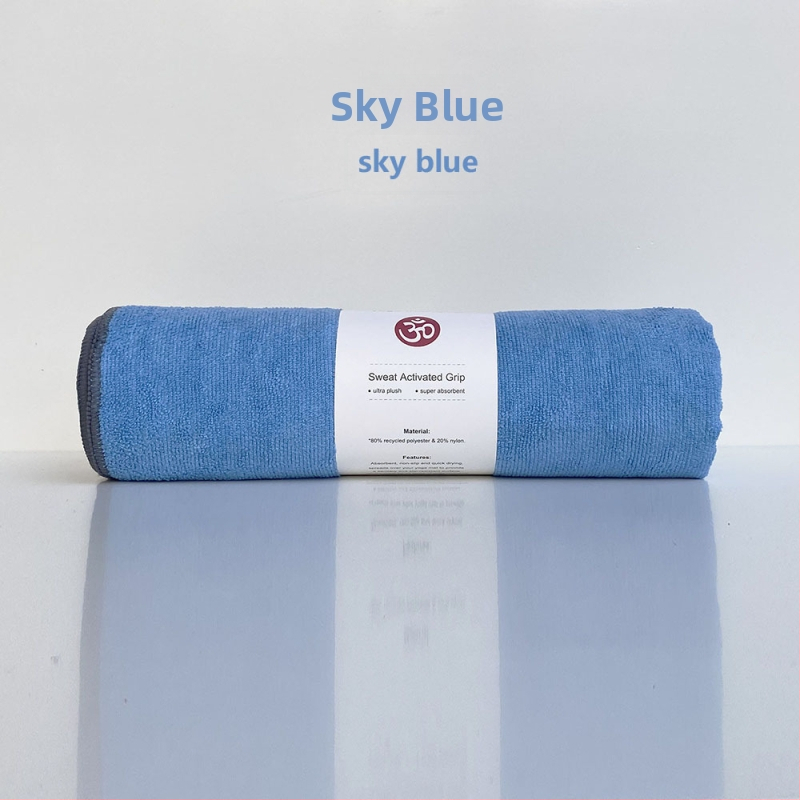 Joga kilimėlio rankšluostis – neslidus, sugeria prakaitą, greitai džiūsta, galima skalbti mašinoje