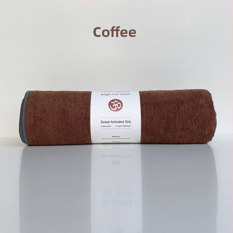 Joga kilimėlio rankšluostis – neslidus, sugeria prakaitą, greitai džiūsta, galima skalbti mašinoje