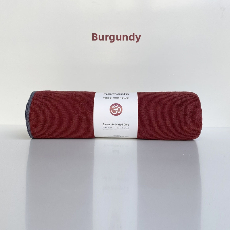 Joga kilimėlio rankšluostis – neslidus, sugeria prakaitą, greitai džiūsta, galima skalbti mašinoje