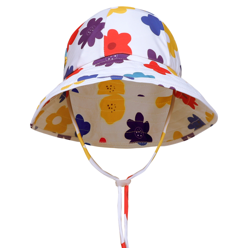 Dječja okrugla sunčana kapa, brzo-sušena tkanina, motiv crtić, prikladna za plivanje i vodene sportove, brend E/yilang
