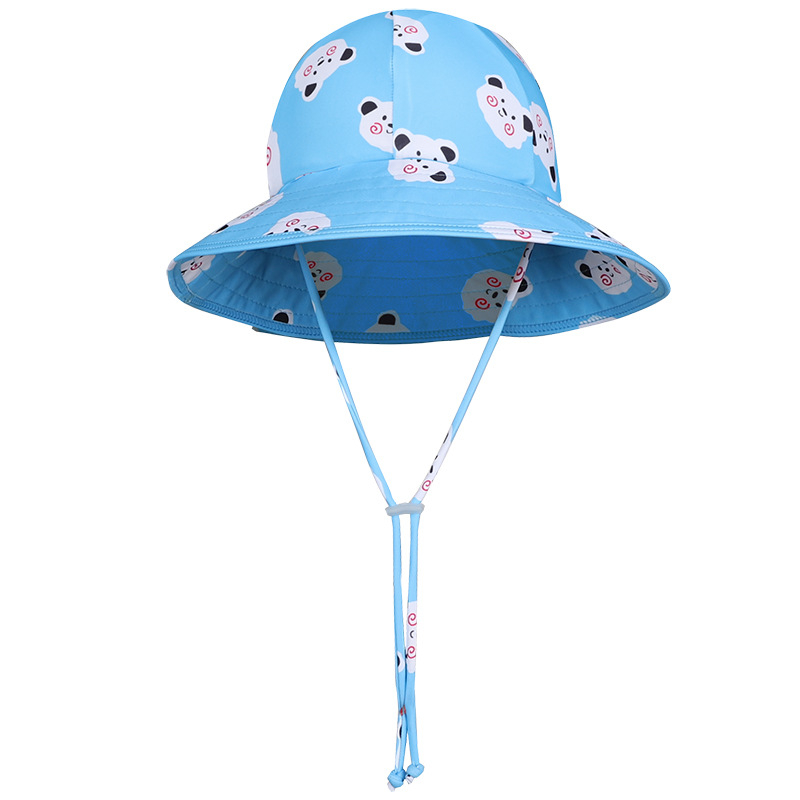 Dječja okrugla sunčana kapa, brzo-sušena tkanina, motiv crtić, prikladna za plivanje i vodene sportove, brend E/yilang