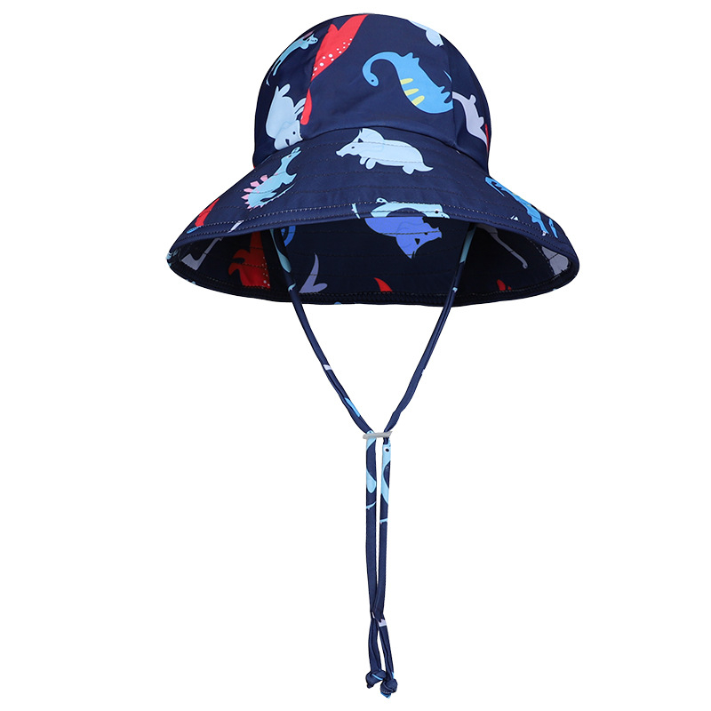 Dječja okrugla sunčana kapa, brzo-sušena tkanina, motiv crtić, prikladna za plivanje i vodene sportove, brend E/yilang