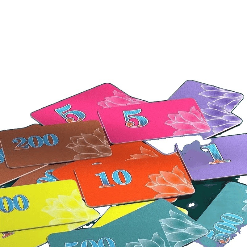 Mahjong čip kartica - melamin, 1 kom, bez prilagodbe, vodootporna, za druge igre s loptom